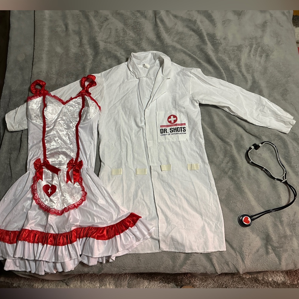 Sexy Women’s Dr. Shots Costume- Doctor /Nurse Shots Costume Size S for Halloween